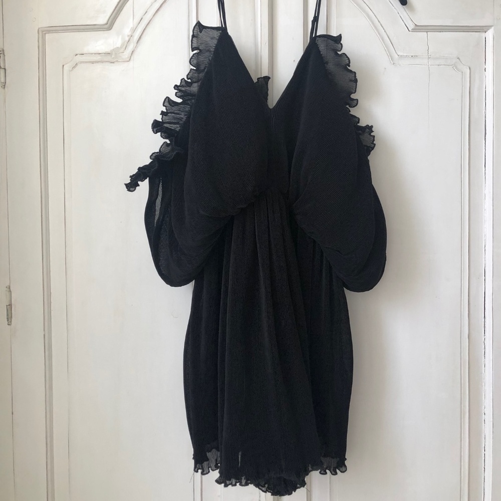 Alice McCall Black mini off-the-shoulder romper